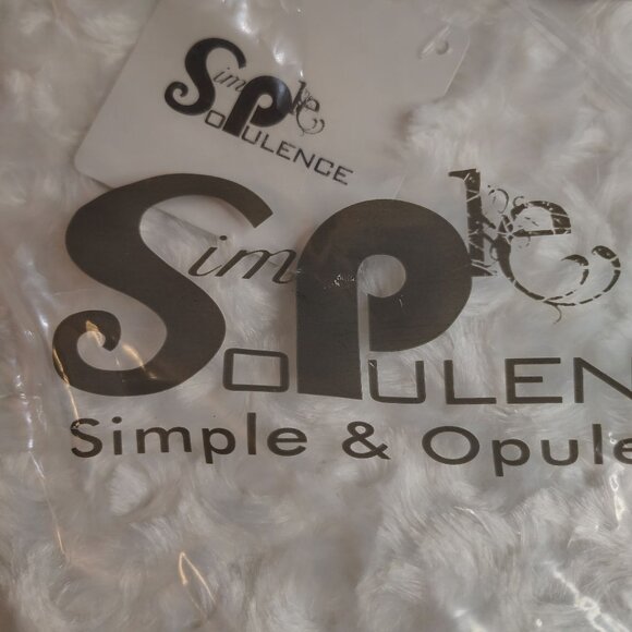 Rose Pattern Pillow Covers 18x18 White Micro Fiber Simple & Opulence 2 in Pack - Picture 4 of 16